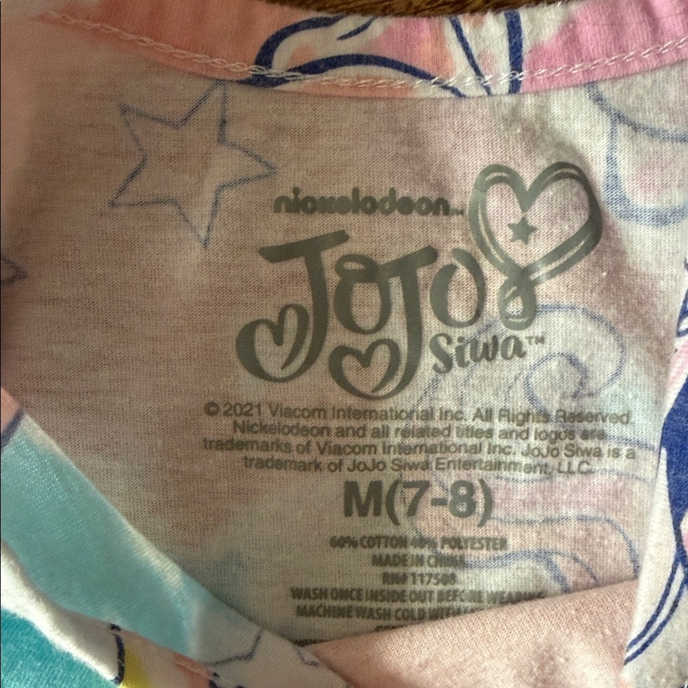 Colorful Unicorn Kids Dress size 7/8 - Picture 2 of 4